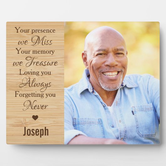 In Loving Memory Keepomwille Memorial Photo Fotoplaat (Voorkant)