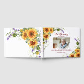 In loving Memory Lavender Floral Gastenboek (Volledig)