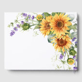 In loving Memory Lavender Floral Gastenboek (Achterkant)