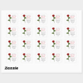 In Loving Memory “Light This Candle" Vierkante Sticker (Vel)