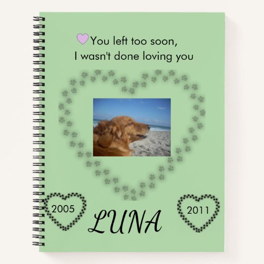 In Loving Memory Lime Green Awareness Tribute Notitieboek (Voorkant)