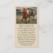 In Loving Memory Match Race Sympathie Kaart Visitekaartje (Voorkant)