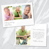 In Loving Memory Meerdere foto sympathie begrafeni Bedankkaart