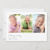 In Loving Memory Meerdere foto sympathie begrafeni Bedankkaart (Voorkant)