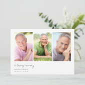 In Loving Memory Meerdere foto sympathie begrafeni Bedankkaart (Staand voorkant)