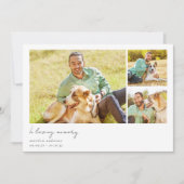 In Loving Memory Meerdere foto's graven Bedankkaart (Voorkant)