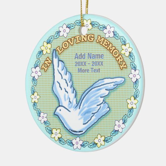 In Loving Memory Memorial aangepaste ornamenten (Links)