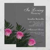 In Loving Memory Memorial aankondiging (Voorkant / Achterkant)