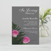 In Loving Memory Memorial aankondiging (Staand voorkant)