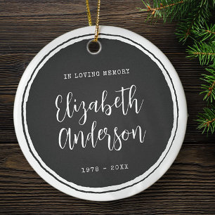 In Loving Memory Memorial Eenvoudig Modern Keramisch Ornament