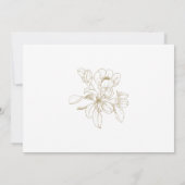 In Loving Memory Memorial Elegant Floral Aankondiging (Achterkant)