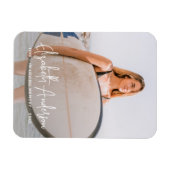 In Loving Memory Memorial Funeral Moderne foto Magneet (Horizontaal)