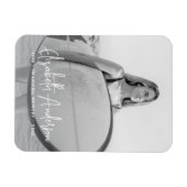 In Loving Memory Memorial Funeral Moderne foto Magneet (Horizontaal)