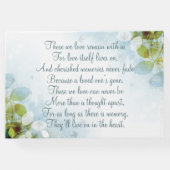 In Loving Memory Memorial Keepomwille Gastenboek (Achterkant)