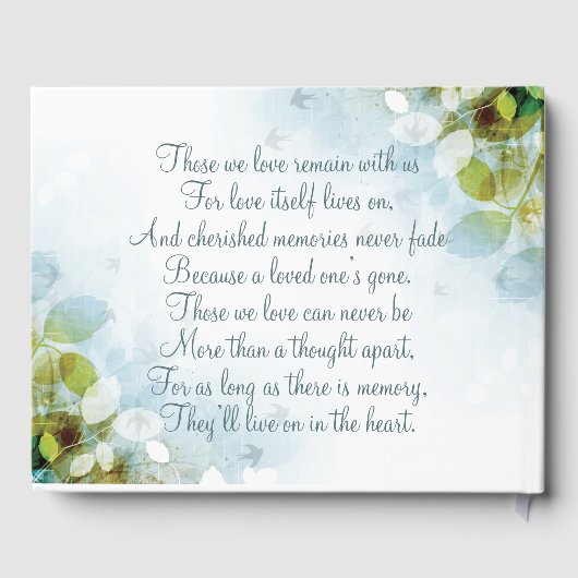 In Loving Memory Memorial Keepomwille Gastenboek (Achterkant)