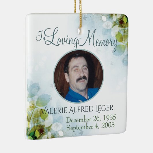 In Loving Memory Memorial Keepomwille Keramisch Ornament (Rechts)