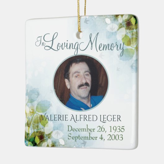 In Loving Memory Memorial Keepomwille Keramisch Ornament (Links)