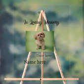 In loving memory memorial keepsake add pet name acryl bord (Neutraal)