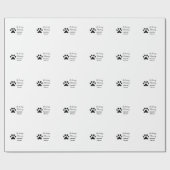 In loving memory memorial keepsake add pet name cadeaupapier (Vlak)