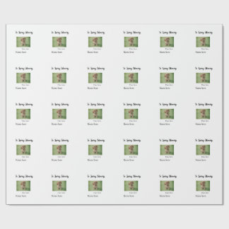 In loving memory memorial keepsake add pet name cadeaupapier