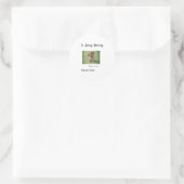 In loving memory memorial keepsake add pet name ronde sticker (Tas)