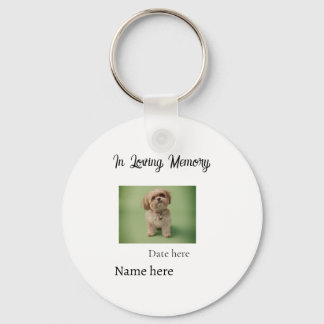 In loving memory memorial keepsake add pet name sleutelhanger