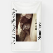 In loving memory memorial keepsake add pet name spandoek (Verticaal)
