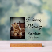 In loving memory memorial keepsake voeg huisdier n acryl bord (Neutraal)