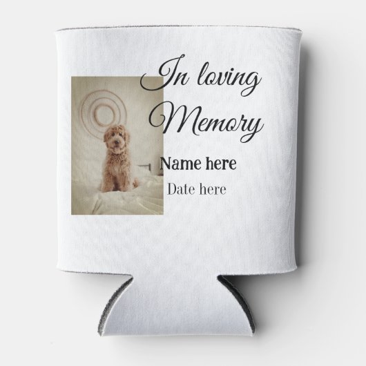 In loving memory memorial keepsake voeg huisdier n blikjeskoeler (Voorkant)