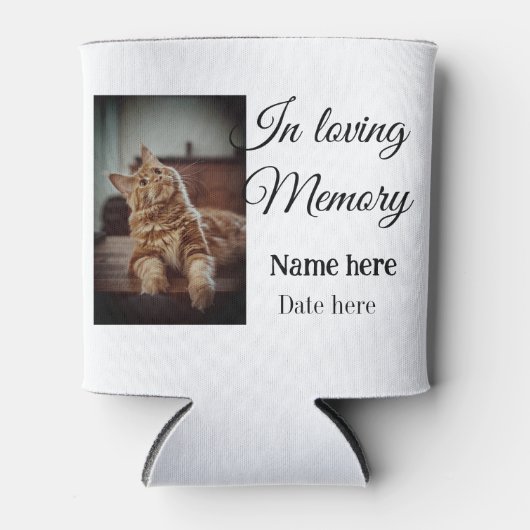 In loving memory memorial keepsake voeg huisdier n blikjeskoeler (Voorkant)