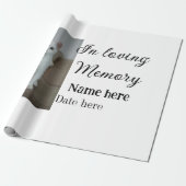 In loving memory memorial keepsake voeg huisdier n cadeaupapier (Uitgerold)