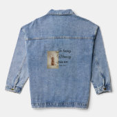 In loving memory memorial keepsake voeg huisdier n denim jacket (Achterkant)