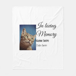 In loving memory memorial keepsake voeg huisdier n fleece deken
