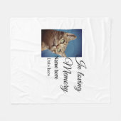In loving memory memorial keepsake voeg huisdier n fleece deken (Voorkant (Horizontaal))