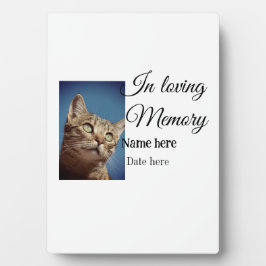 In loving memory memorial keepsake voeg huisdier n fotoplaat