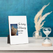 In loving memory memorial keepsake voeg huisdier n fotoplaat (Zijkant)