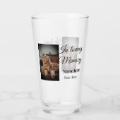 In loving memory memorial keepsake voeg huisdier n glas (Achterkant)