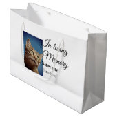 In loving memory memorial keepsake voeg huisdier n groot cadeauzakje (Voorkant Gekanteld)