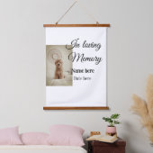 In loving memory memorial keepsake voeg huisdier n hangend wandkleed (Slaapkamer)
