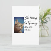 In loving memory memorial keepsake voeg huisdier n kaart (Staand voorkant)