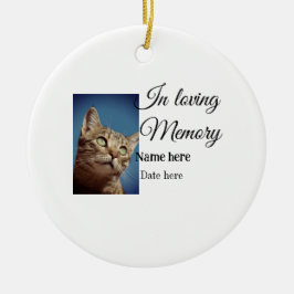 In loving memory memorial keepsake voeg huisdier n keramisch ornament