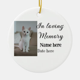 In loving memory memorial keepsake voeg huisdier n keramisch ornament