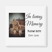 In loving memory memorial keepsake voeg huisdier n magneet (Voorkant)