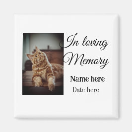 In loving memory memorial keepsake voeg huisdier n magneet