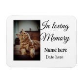 In loving memory memorial keepsake voeg huisdier n magneet (Horizontaal)