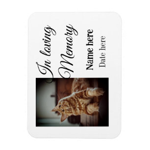 In loving memory memorial keepsake voeg huisdier n magneet