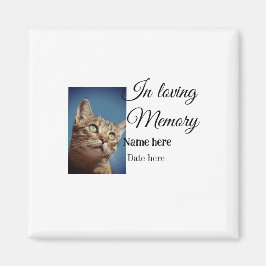 In loving memory memorial keepsake voeg huisdier n magneet