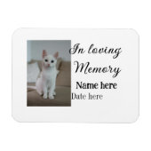 In loving memory memorial keepsake voeg huisdier n magneet (Horizontaal)