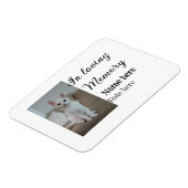In loving memory memorial keepsake voeg huisdier n magneet (Linkerzijde)