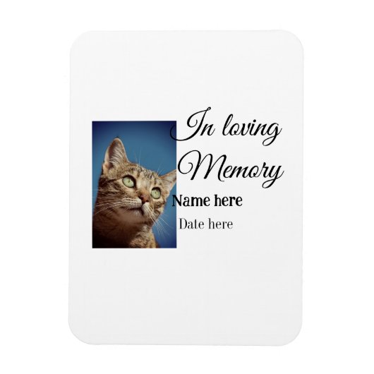 In loving memory memorial keepsake voeg huisdier n magneet (Verticaal)